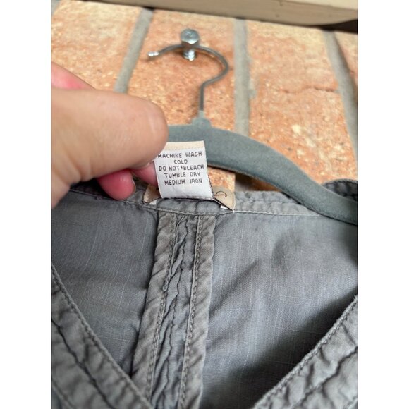 Anthropologie Elevenses Button-Up Blouse With Ruched Details & Long Sleeves - Picture 5 of 10